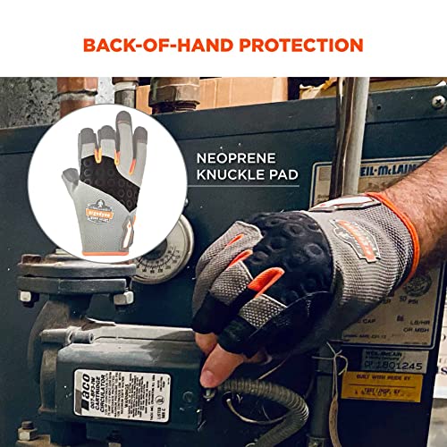 Ergodyne unisex adult Heavy-duty Heavy Duty Framing Gloves, Gray, Large Pack of 720 US