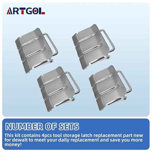 4Pcs Tool Storage Latch Replacement Part New for DEWALT DWST24075 DWST17814 DWST17807 DWST17808 DWST24070 DWST17806 DWST17804 DWST17889 DWST17805 DWST17820 TSTAK Tool Storage Organizer