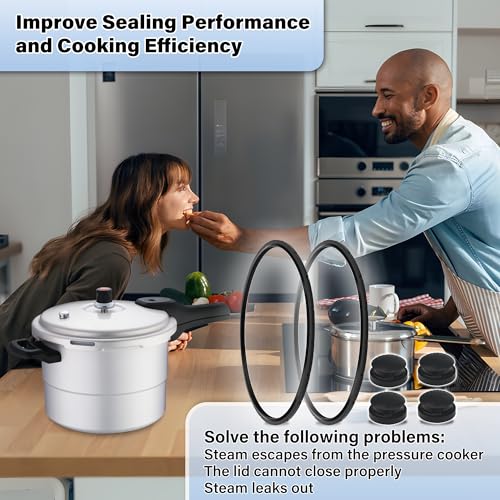 Ulreon 2 Pack 09985 Pressure Canner Sealing Ring for Presto 16/18/23 Qt Cookers