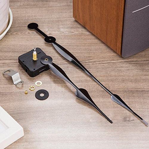 Hicarer Black High Torque Quartz Clock Movement with 12-Inch Spade Hands Replacement for DIY Clocks