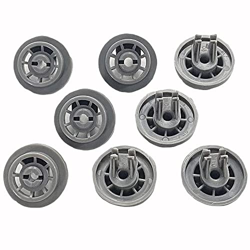 Sunniswi 8-Pack DD66-00023A Lower Dish Rack Wheel Set for Samsung Replace Part DD61-00222A