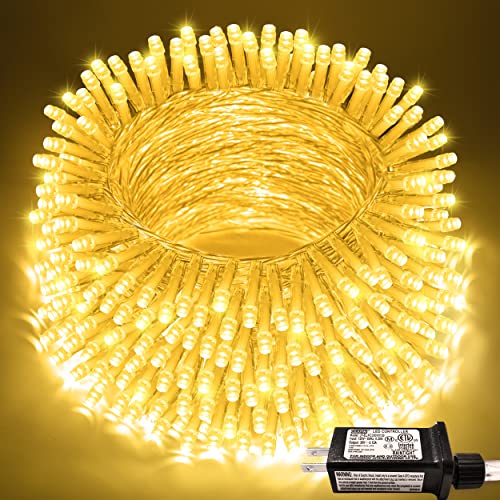 JMEXSUSS Warm White 200 LED Christmas String Lights Indoor & Outdoor