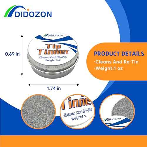 Tip Tinner, Soldering Iron Tip Cleaner and Re-Tinning Solution, 1 pcs, 1 oz