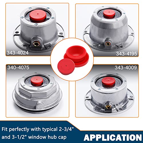 CheeMuii 20 Pack 1-1/8" Rubber Hubcap Plugs for Trailer Wheel Caps - Fits Stemco 359-5990
