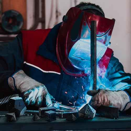 Therwen 9 Piece Welding Practice Kit Steel 16 Gauge Welding Dice Coupons DIY Equipment Mild Triangle Plate for Beginners TIG MIG Gas Arc Stick Training Practice Accessories Tools, 8 Styles (1.5 Inch)