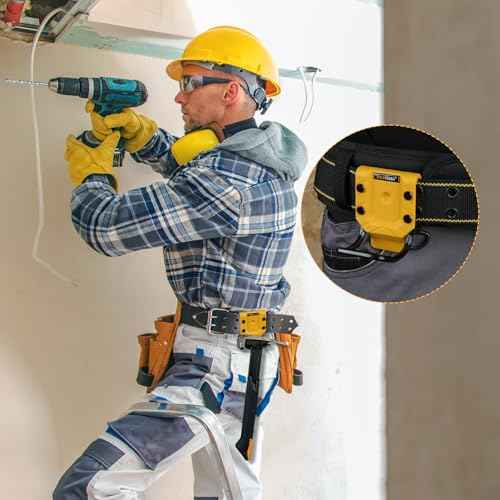 MELOTOUGH Hammer Holder for Tool Belt, Hammer Holster and Loop - Fits Up to 2.7" Belt