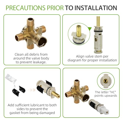 1222 Replacement Cartridge Kit for Moen Single Handle Posi Temp Shower Valve