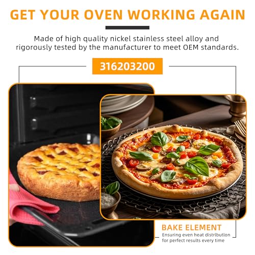 Broil Element 12.5in x 18.5in 3000W Replacement for Kenmore/Frigidaire Ovens