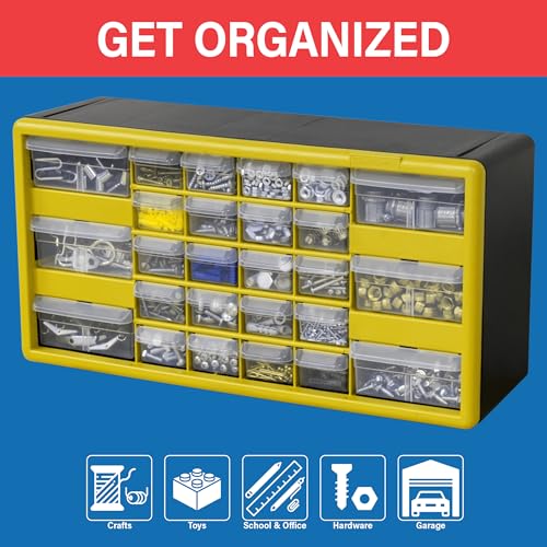 Akro-Mils 26-Drawer Plastic Storage Cabinet (Variation: 26-Drawer) 20W x 6D x 10H Black