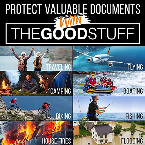 Fireproof Cash Bag (10x13 Inch) - Water-Resistant Fire Safe Money Pouch - The Good Stuff