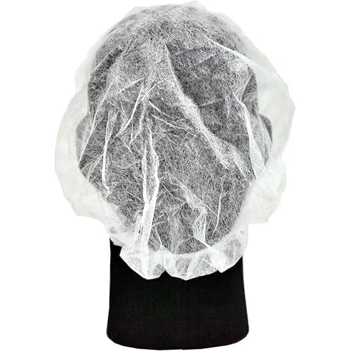 Disposable Bouffant Caps Breathable, Latex-Free, Elastic Edge for Secure Fit, 100 Pcs