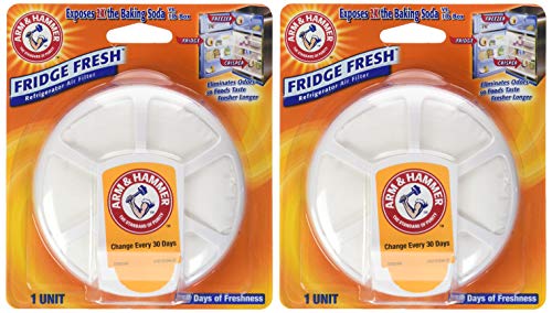 Arm & Hammer Refrigerator Freshener Pack of 2 - Odor Eliminator for Fridges
