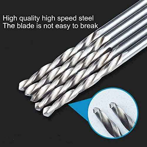 20 Pcs 1.0 mm HSS Micro Twist Drill Bit, Mini High Speed Steel Drill for Wood, Plastic, Soft Metal