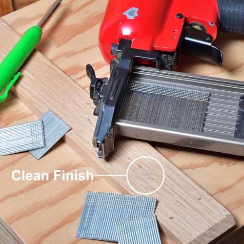 uxcell 2000Pcs 18 Gauge Brad Nails, 1/2" Length Straight Finishing Nails, Galvanized Carbon Steel Nails for Woodworking Construction Silver