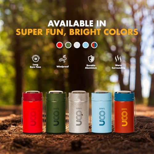Forest UCO Candle Lantern Pack with 4 Candles & Storage Bag – Collapsible Camping & Emergency Light