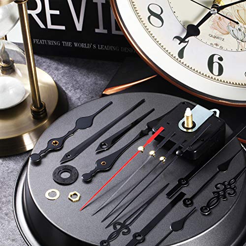 Mudder 2 Pcs High Torque Long Shaft Clock Movements with 5 Hands - 20mm Variation