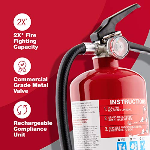First Alert HOME2PRO Heavy Duty Fire Extinguisher 1-Pack - Commercial & Home Use
