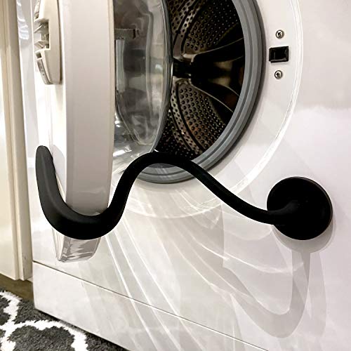 Spedtees Front Load Washer Door Prop - Magnetic Black Round, Keeps Door Open & Dry