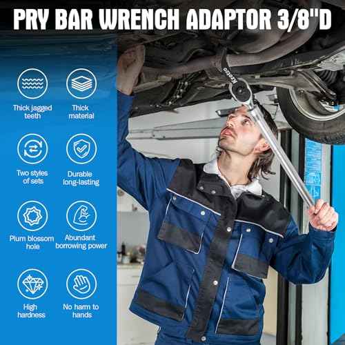pry bar wrench adapter£¬Half Shaft Removal Car Repairing Tools £¬Half Shaft Removal Tool £¬2025 Upgraded version1/2"pry bar wrench adaptor head£¬high quality Crowbar Adapter