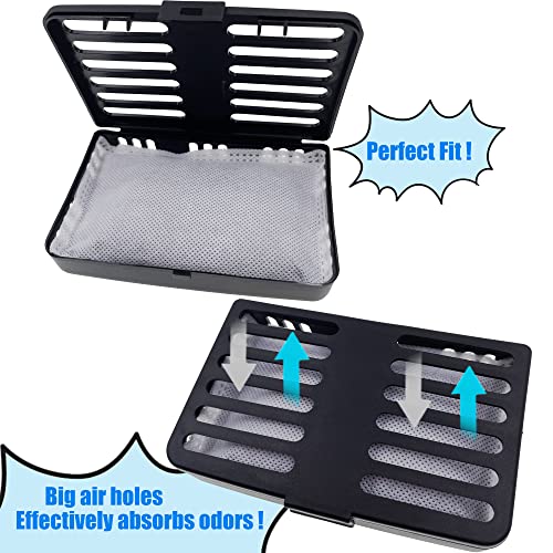 Activated Charcoal Trash Can Odor Absorbing Filter Refill (Black) ShuRex