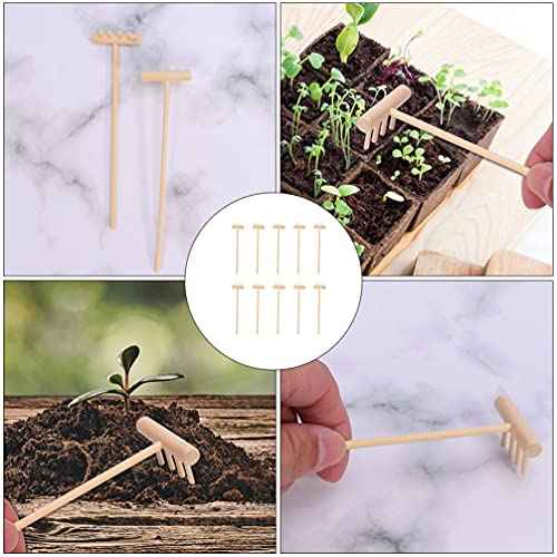 DOITOOL Mini Zen Garden Tool Rake Set, 10pc Sand Rake Tool, Meditation Feng Shui Decor Accessories for DIY Home Office Tabletop Decor