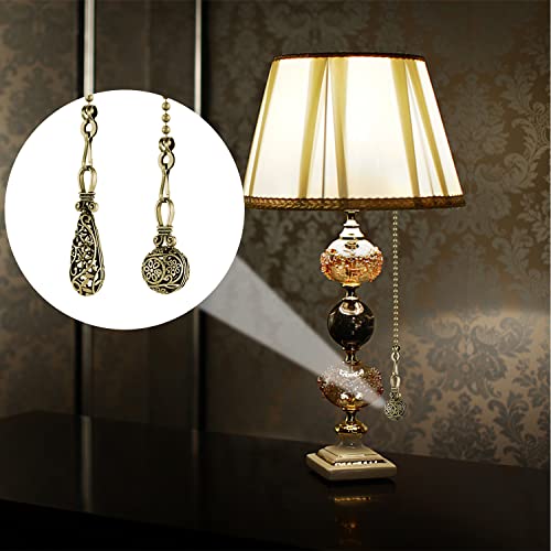 Dotlite Copper 2Pack Vintage Ceiling Fan Pull Chain Danglers