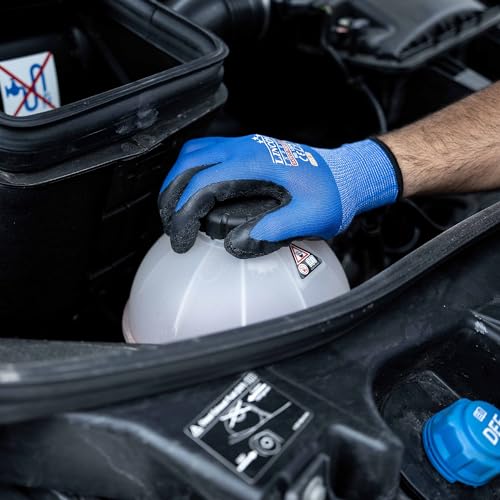 linconson 12 Pack Safety Performance Series Construction Mechanics Wrinkle Latex Work Gloves