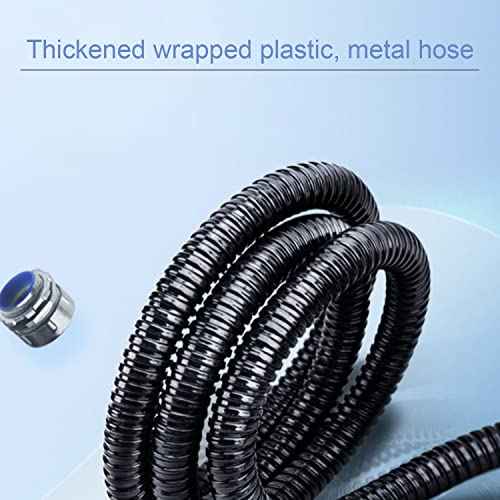 Fielect Flexible Metal Conduit ¥Õ10 Corrugated Tubing Wire Conduit Pipe Tubes Wire Loom Tubing Steel Conduit Flexible Cover,2 Meter