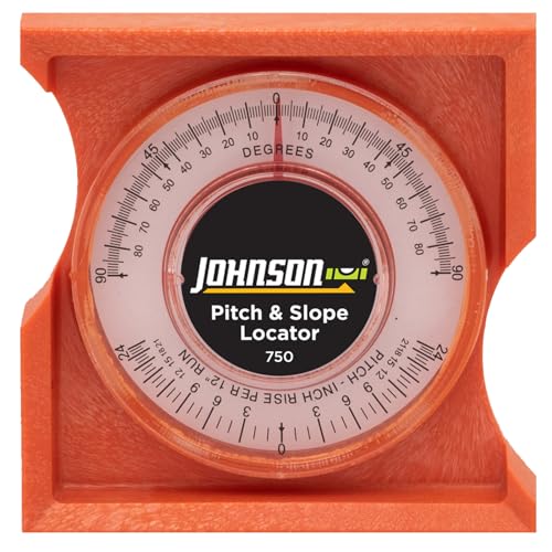 Johnson Pitch & Slope Locator – 750, Orange, with Acrylic Lens & Dual 0-90° Readouts
