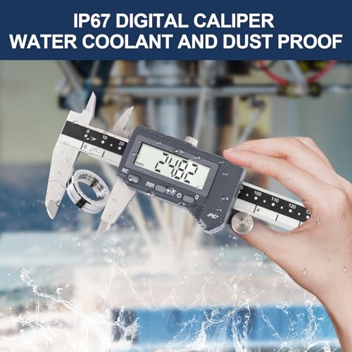6 Inch/150mm Absolute Digital Caliper & Inch 4R Rule