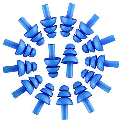 50 Pairs of Soft Reusable Silicone Ear Plugs for Swimming, Sleeping & Concerts - Individually Wrapped & Waterproof Ear Protection - Comfortable Noise Reduction up to 25dB NRR - Ideal for Adults