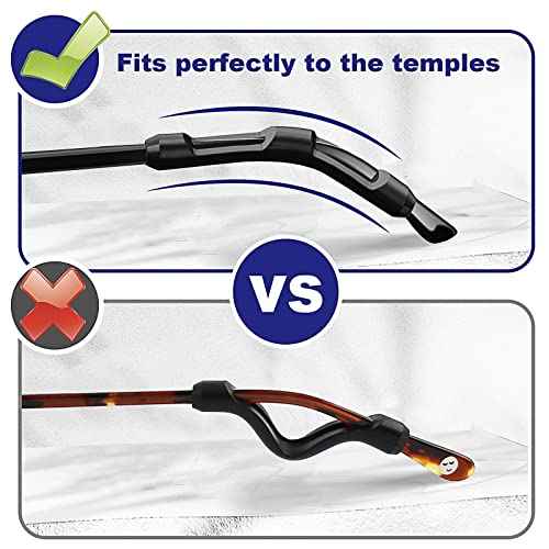 Eyeglass Ear Grips Sleeve 8Pairs Upgrade anti-slip Silicone Eyeglasses Temple Tips Sleeve Retainer Glasses Ear hooks