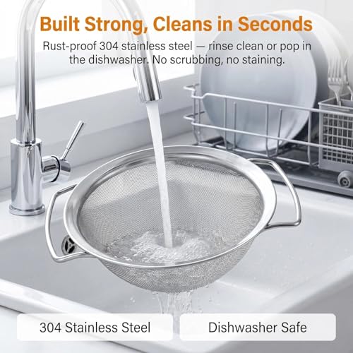 Juice Strainer for Nama J2 304 Stainless Steel Fine Mesh - Hands-Free Juicer Accessory