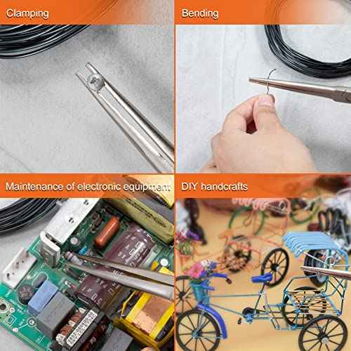 Long Reach Needle Nose Pliers 7" Thin Extra Long Needle Nose Pliers with Serrated Jaw Lanyard Double Leaf Spring Loaded for Jewelry Making Electrician Repair Tools in Tight Spaces