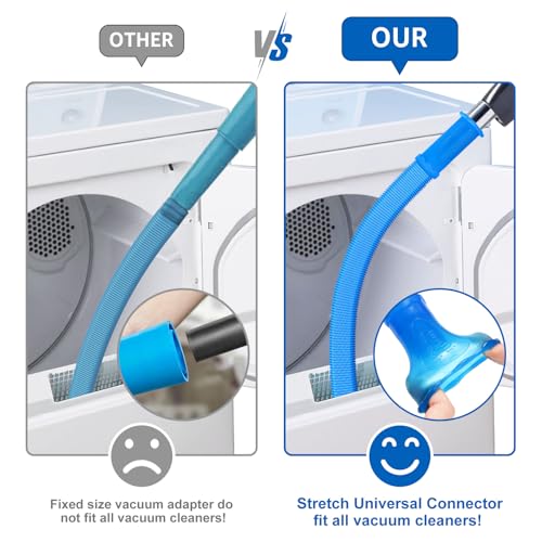 Sealegend Dryer Vent Vacuum Attachment - Blue, Universal Connector