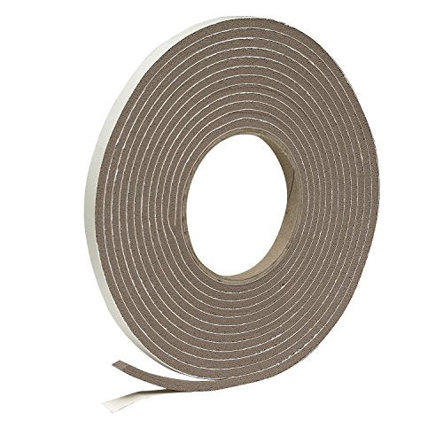 Frost King Vinyl Foam Tape - Closed Cell - Moderate Compression, 3/8" W, 3/16" Thick, 17' L, Brown