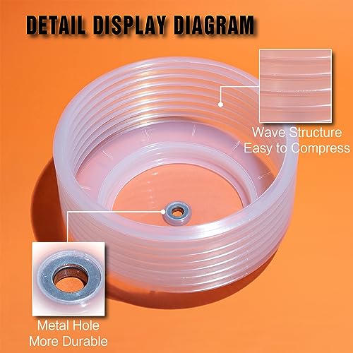 VIKITON 6-1/4 Inch Hole Saw for Recessed Lights with Dust Bowl Catcher - Orange