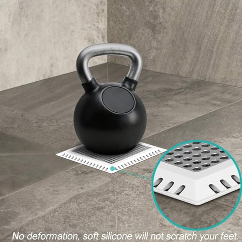 Aojuxix Gray 4 Inch Shower Drain Hair Catcher Drain Strainer Cover
