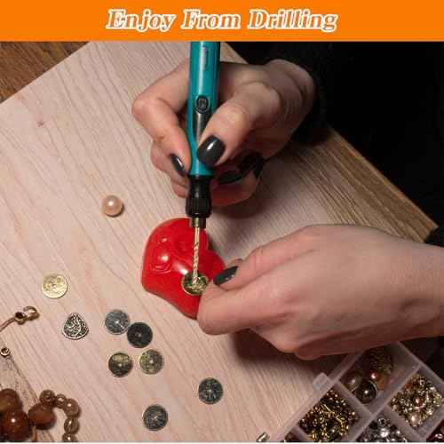 Mini Twist Drill Bit Set, 10Pcs 0.6mm-2.2mm, HSS 2.35mm Micro Drill Bits Set Shank Titanium Coated Tiny Drilling Bits Hole Drilling Tool for DIY, Wood, Jewelry