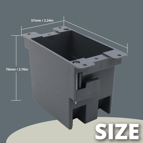YQSIYU 1-Gang PVC Old Work Switch/Outlet Electrical Box,14 cu.in.Old Work Electrical Box 1 Gang Extra Deep,ETL,for Home Improvement,Plastic Junction Box for Switches(1 Pack)