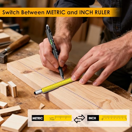 Gifts for Men,Stocking Stuffers for Men Gifts,6 in 1 Multitool Pen, Christmas Gadgets Gifts for Dad from Kids, Birthday Gift for Him,Gifts for Adults Husband, Boyfriend, Grandpa