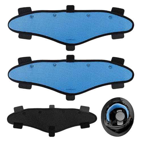 Hard Hat Sweatbands, Sweat Band for Safety Helmet, Washable Hard Hat Cooling Liner Accessories, Suspension Replacement for Hard Hats, Reusable Headband, Blue, 3 PCS