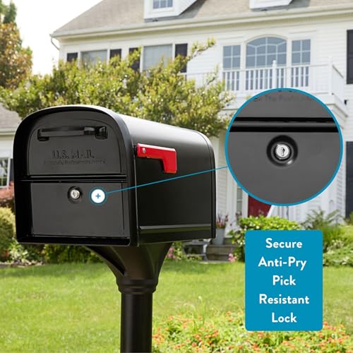 Architectural Mailboxes Oasis 360 Locking Parcel Mailbox - Extra Large, Black