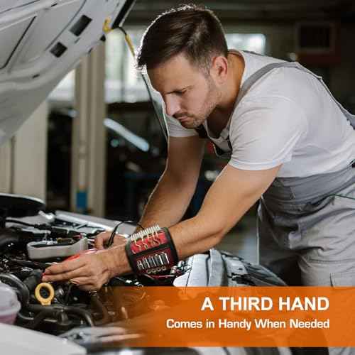 Stocking Stuffers for Men Women Gifts Magnetic Wristband: Men Gifts Tool Belt Magnet Wrist for Holding Screws Nails Christmas Gadget for Dad Adults Him Husband Who Have Everything (1)