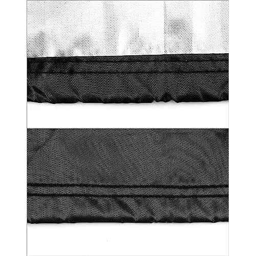 QWORK Storage Shelving Unit Cover, Wire Rack Cover for Shelf 36 x 14 x 72 inch, 210D Oxford Cloth, Keeps Rack Clean, For Home, Office, Storage and Garage, Black