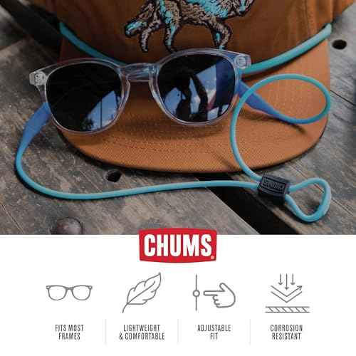 Chums Slim Retainer - Adjustable Eyewear Keeper - Thin Silicone Safety Eyewear Retainer for Women & Men