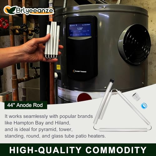 Brlyeeanze 44-Inch Flexible Magnesium Anode Rod for Water Heaters - Variation 4, 3/4" NPT, Easy Installation, Universal Compatibility