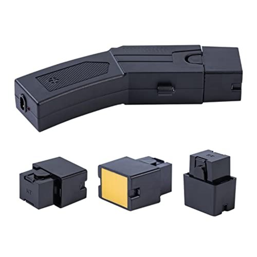 EXOGUN Stun Gun,Flashlight Stun Guns with Safety Disable Pin.Wall Charger Included