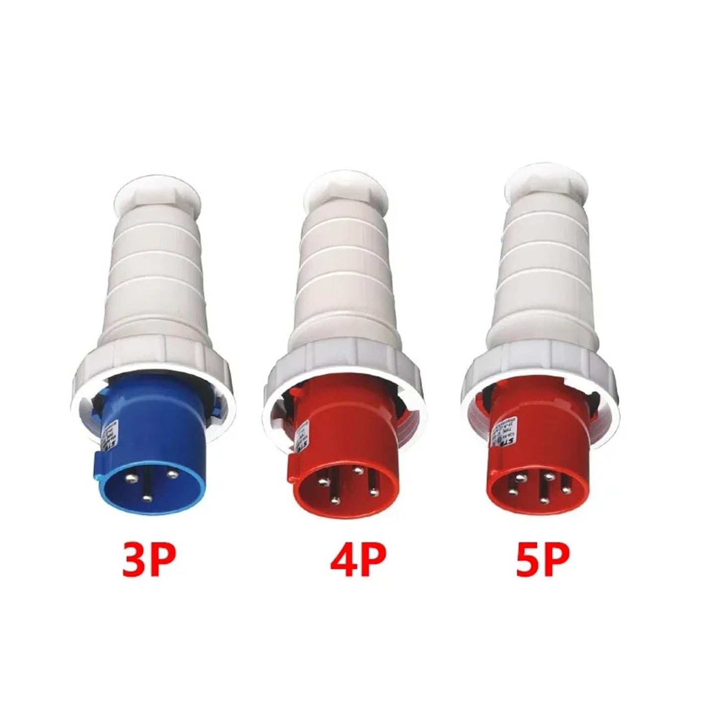 KETDDYEG 63A IP67 3P/4P/5Pin Industrial Plug and Socket Electrical Connector Wall Mounted Socket Male&Female Plug(3P 63A Plug)