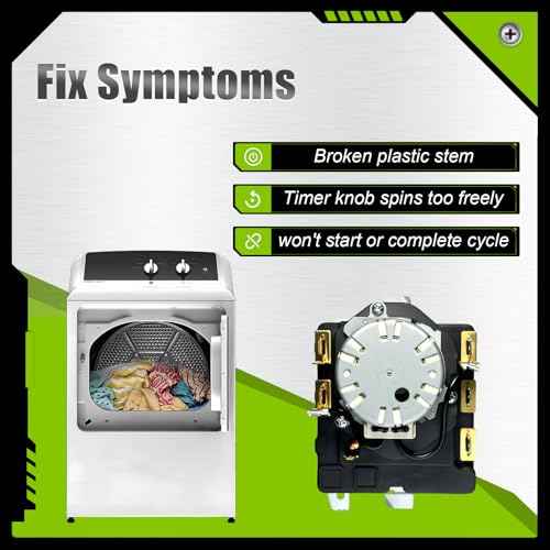 WE04X25280 Dryer Timer Compatible with GE Hotpoint Dryer, Replacement Part WE04X25280-24PK 4467035 AP6032628 PS11763067 EAP11763067 TMD1EM35 234D2377P005
